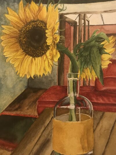 Sunflower in my old room -- Print