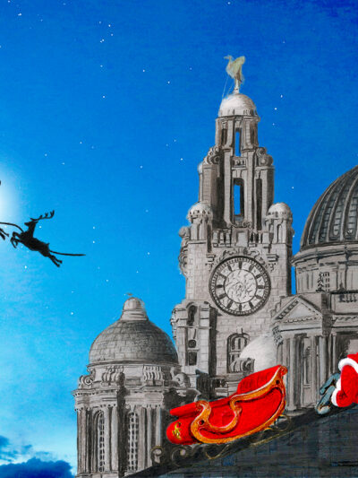 Santa's Liverpool Slumber -- Print